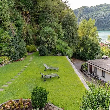 Villa Con Piscina Privata A 100M Dal Lago Caslano Exterior photo